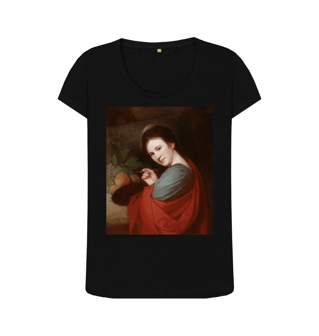 Black printed t shirt front