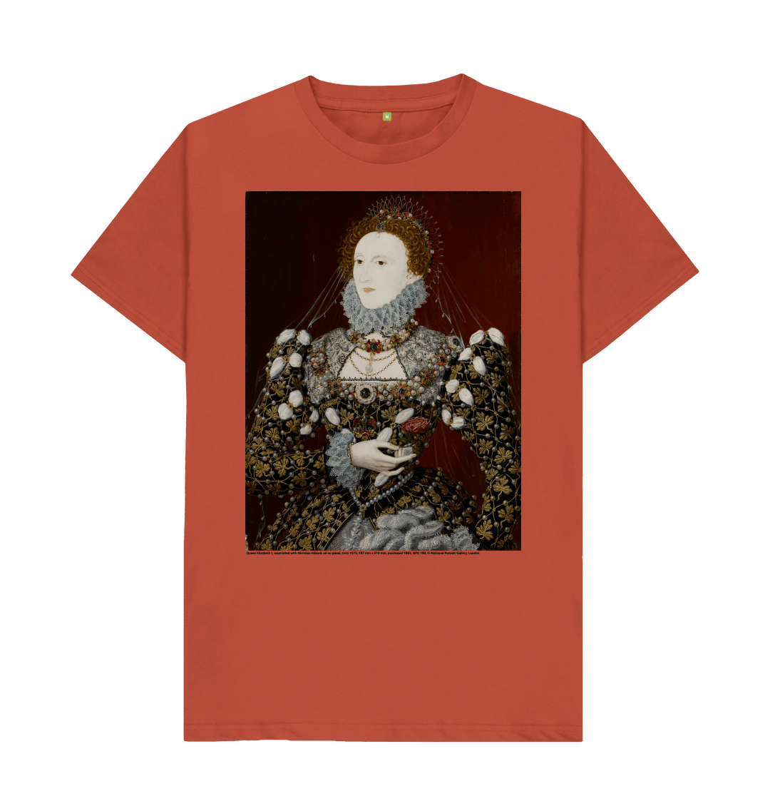 Rust printed t shirt front