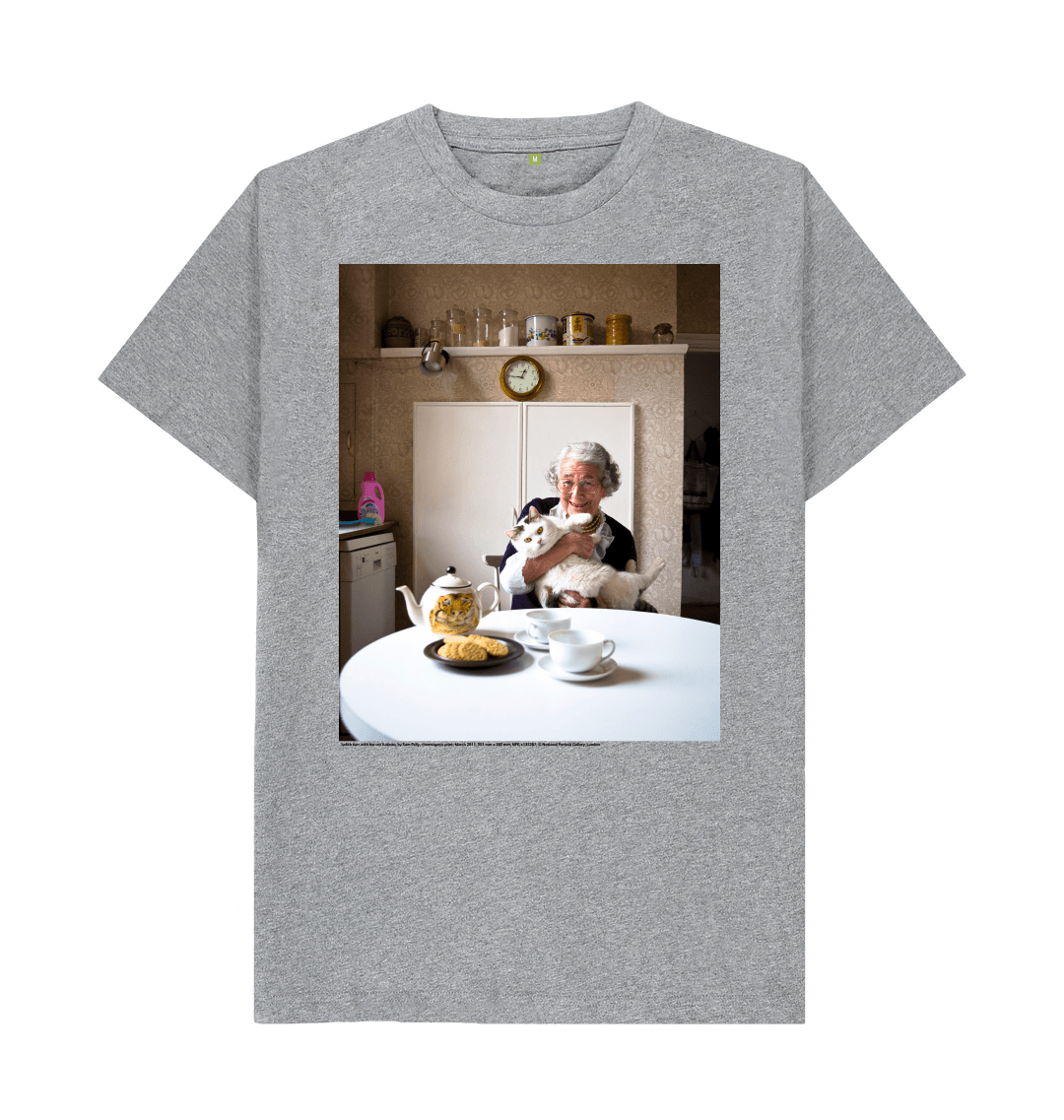 Athletic grey printed t shirt front