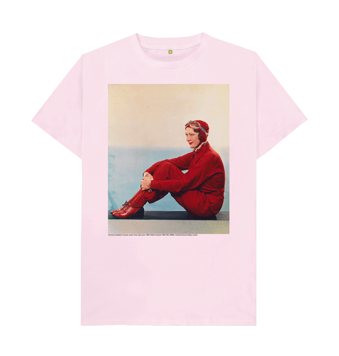 Pink printed t shirt front