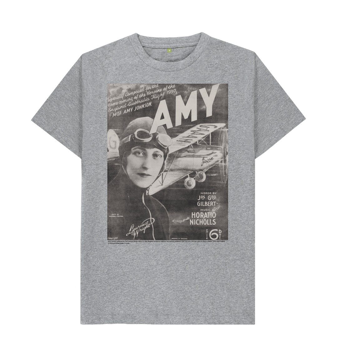 Athletic grey printed t shirt front