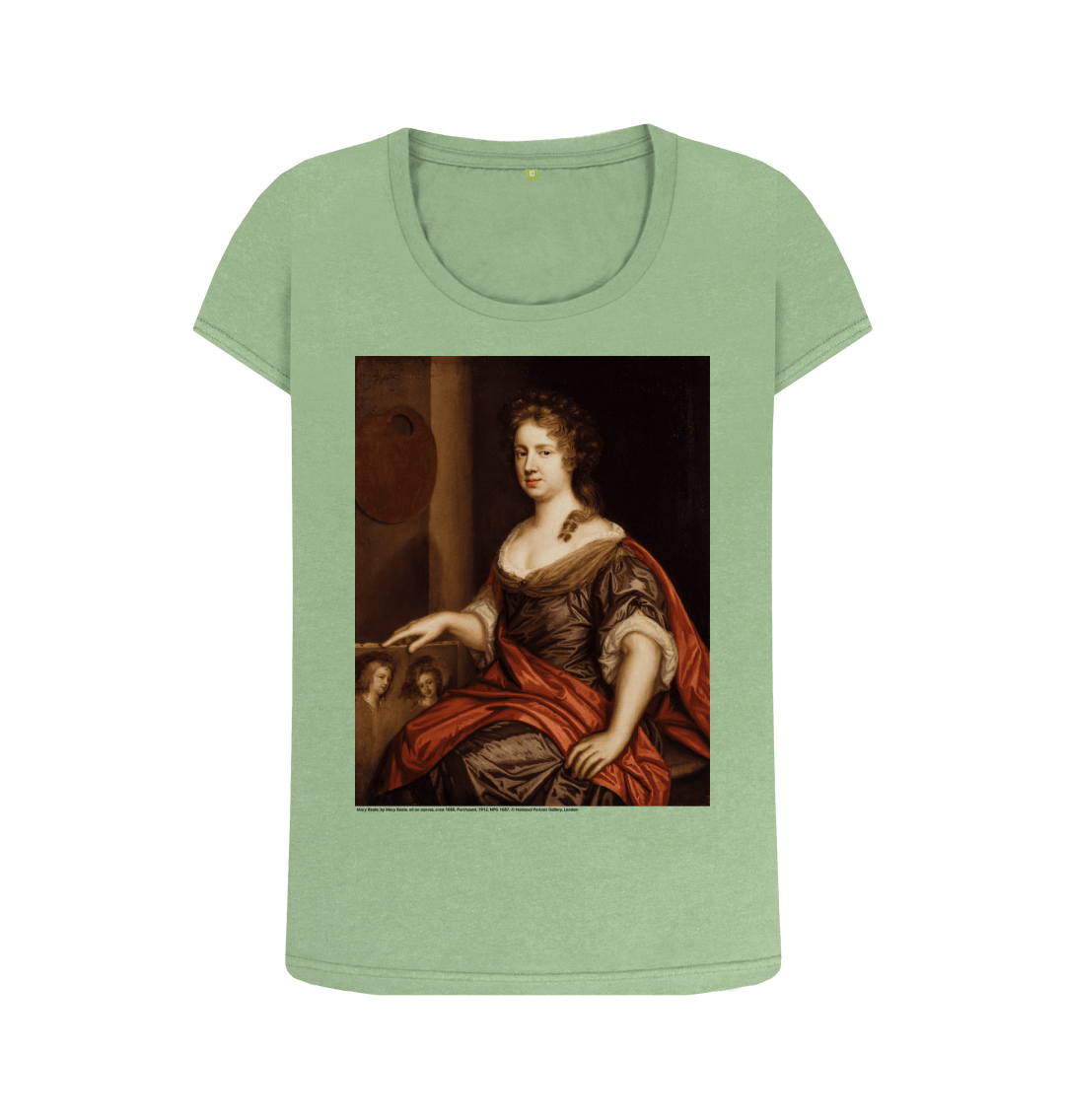 Sage printed t shirt front