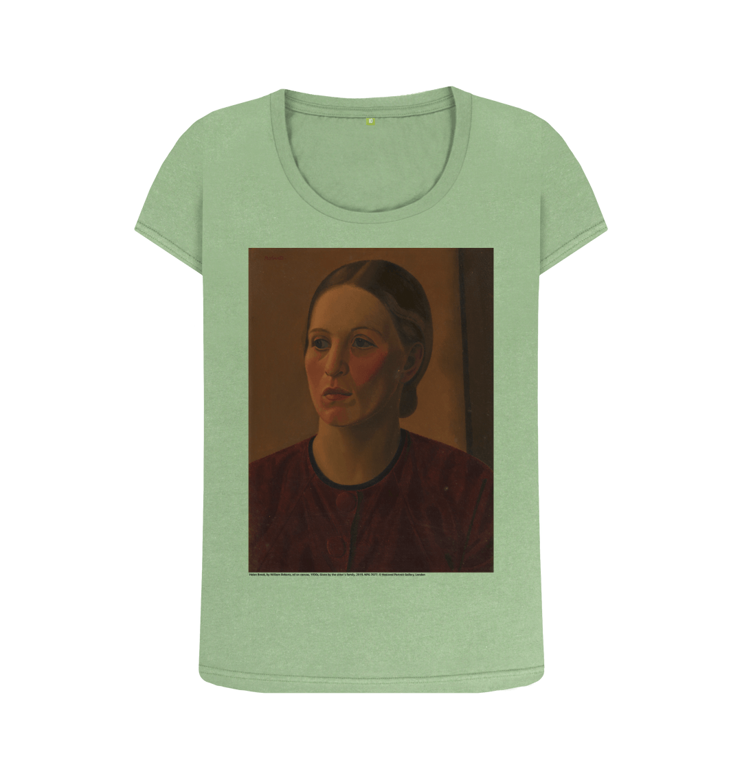 Sage printed t shirt front