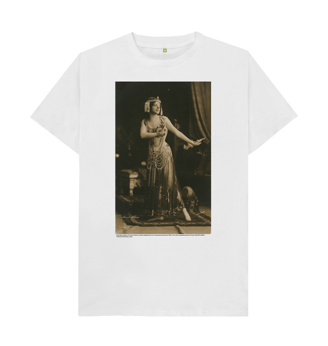 White printed t shirt front