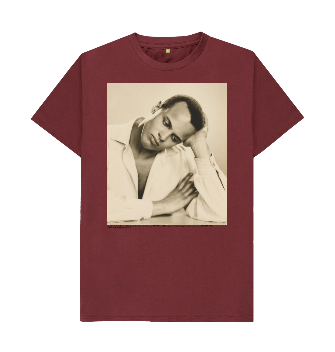 Red wine printed t shirt front