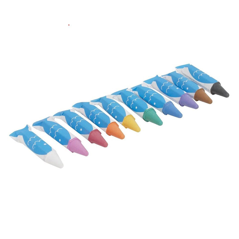 Kitpas rice wax bath crayons set 10 colours