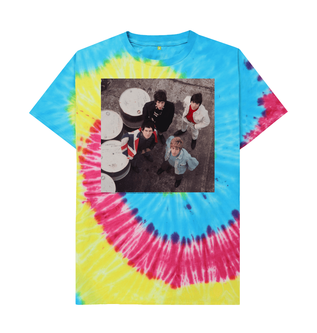 Tie dye printed t shirt front