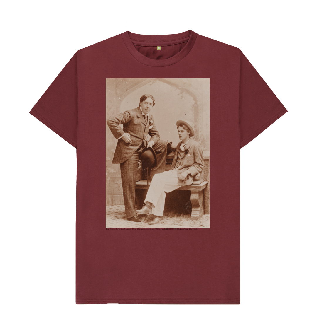 Red wine printed t shirt front