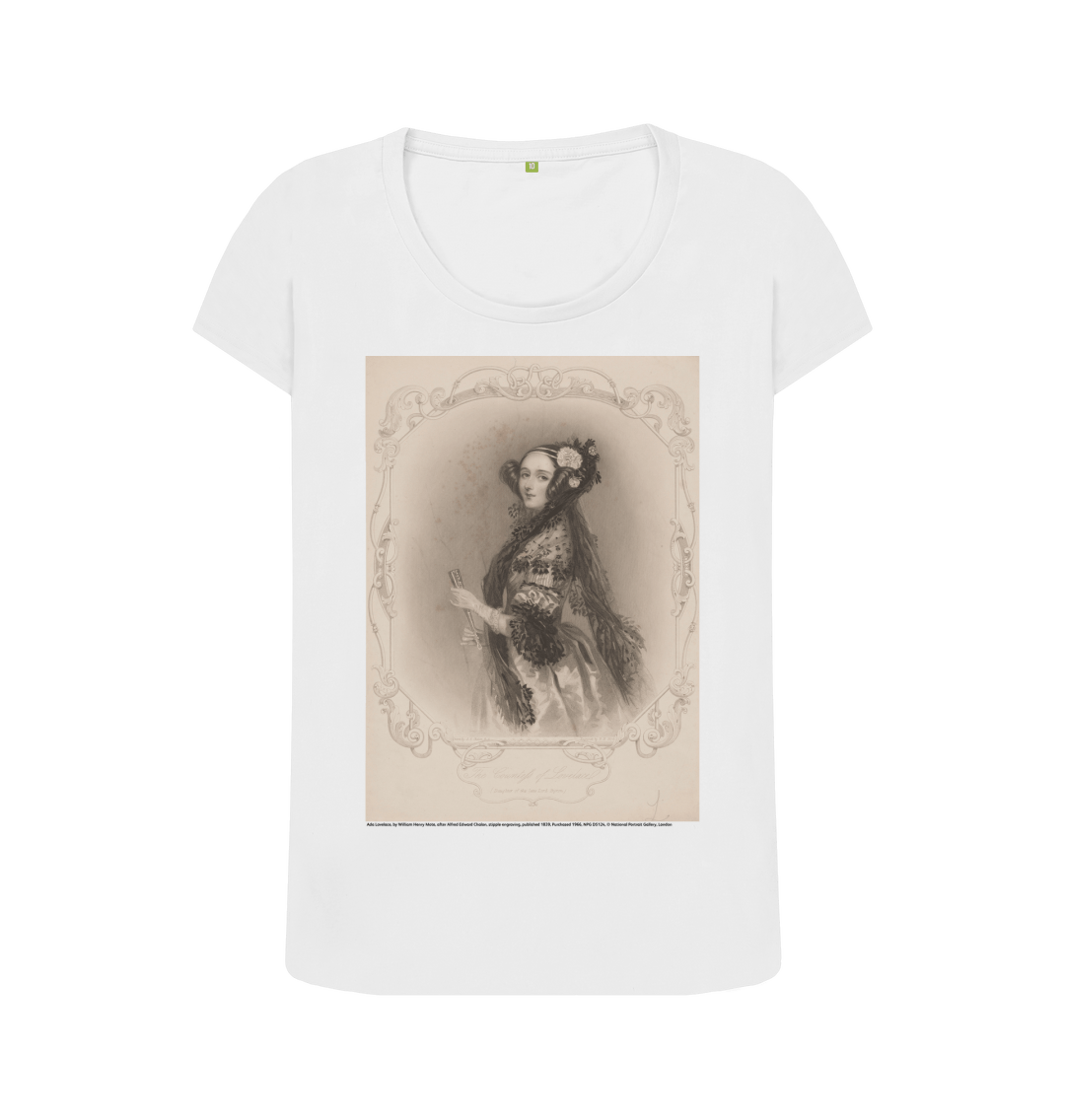 White printed t shirt front