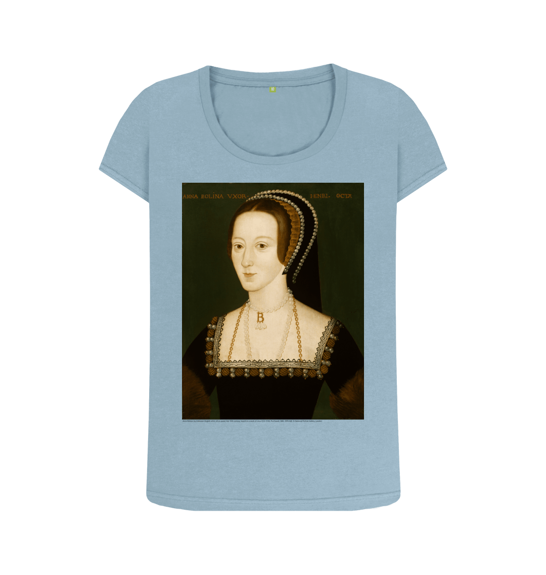 Stone blue printed t shirt front