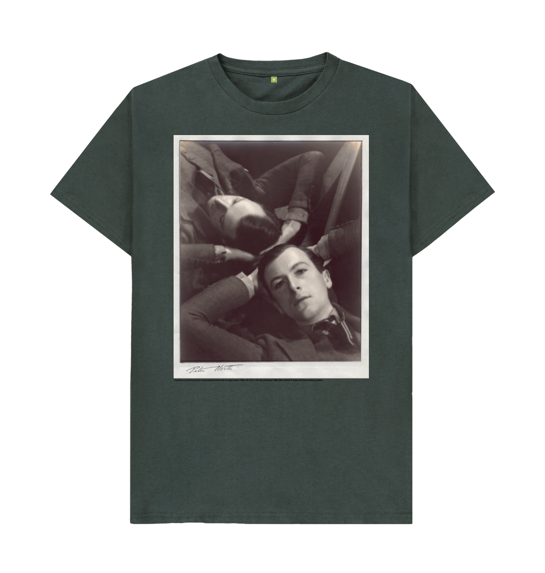 Dark grey printed t shirt front
