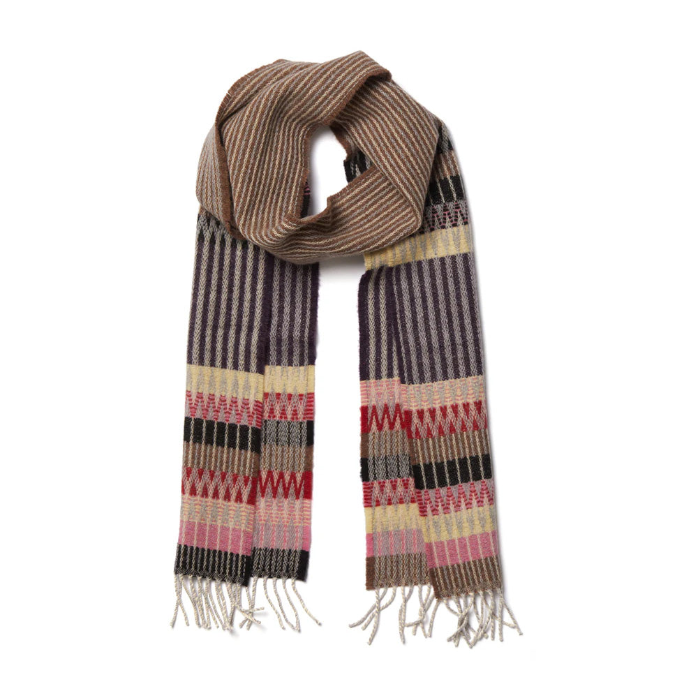 Lambswool scarf edera mouse