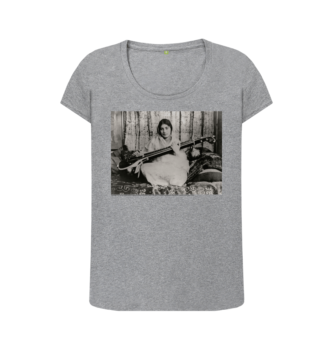 Athletic grey printed t shirt front