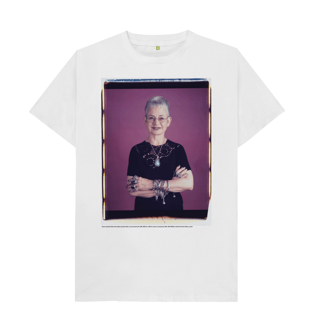 White printed t shirt front