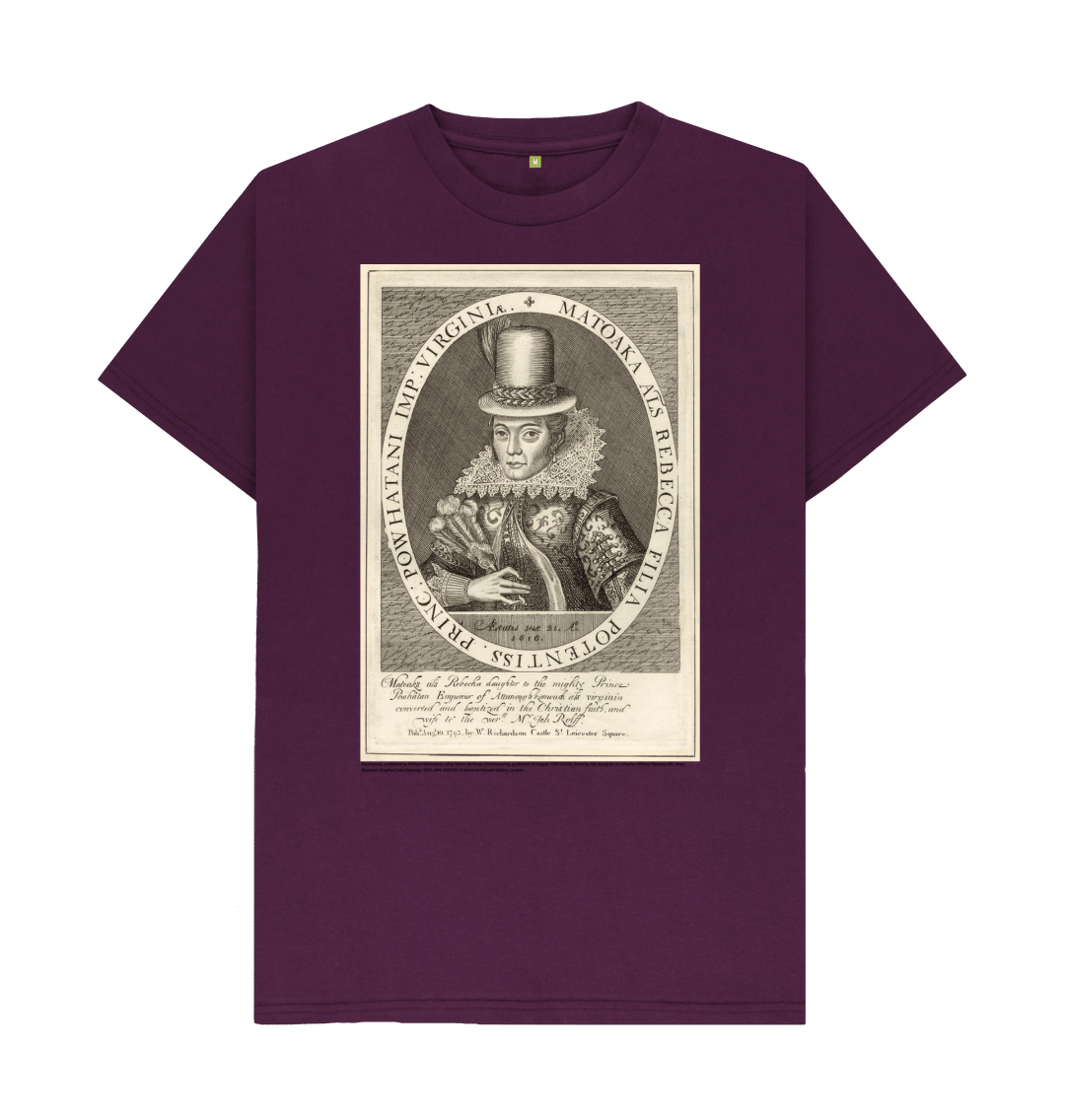 Purple printed t shirt front
