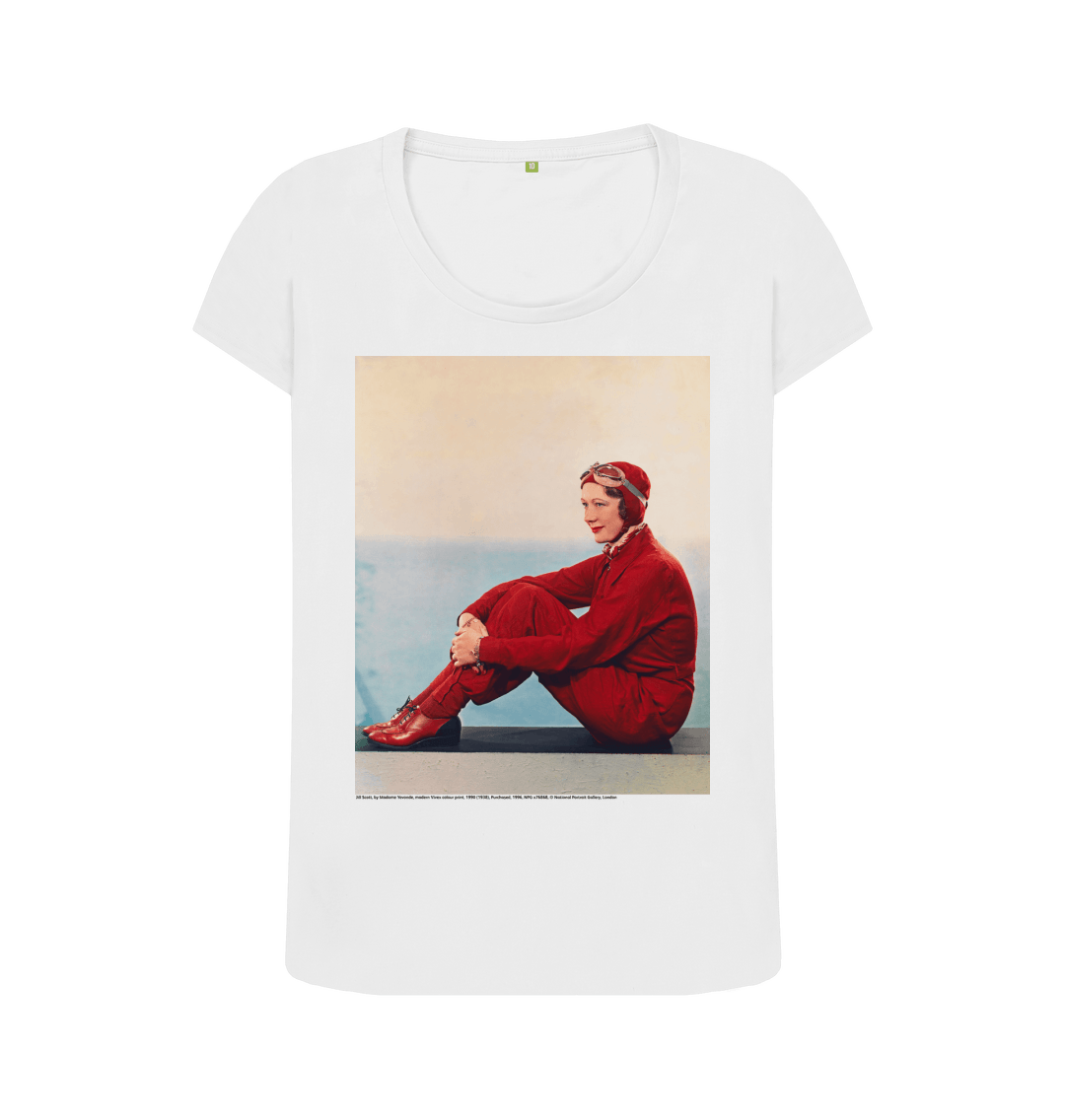 White printed t shirt front