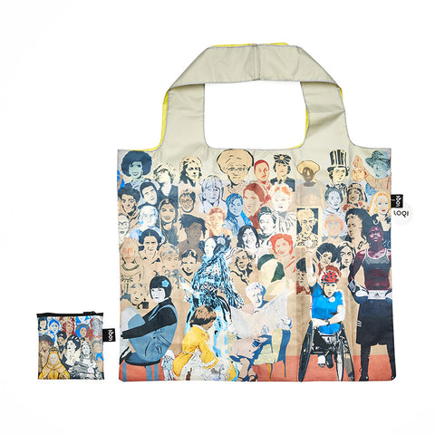 Fold away LOQI tote bag featuring “Work In Progress,” NPG 7145. 