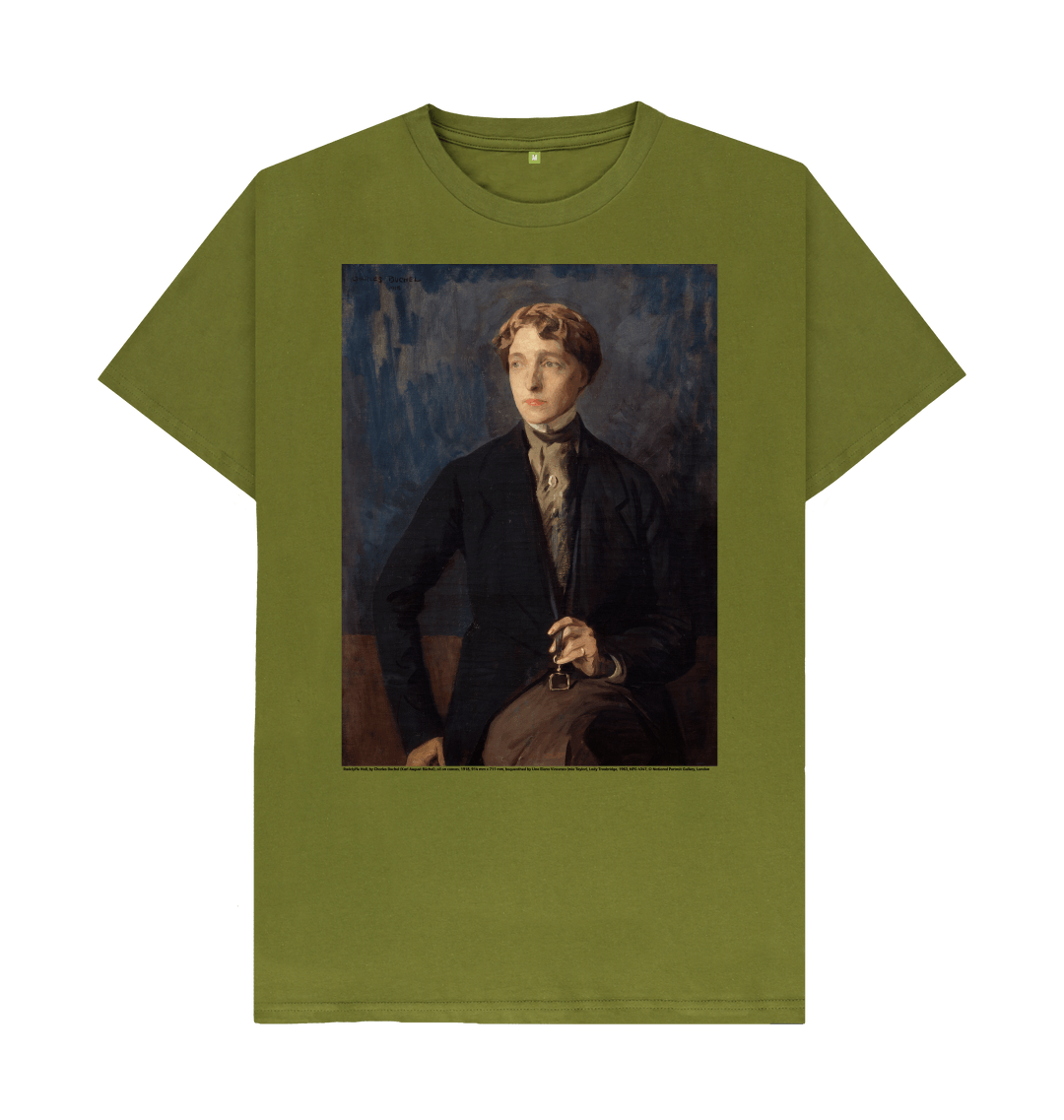 Moss green printed t shirt front