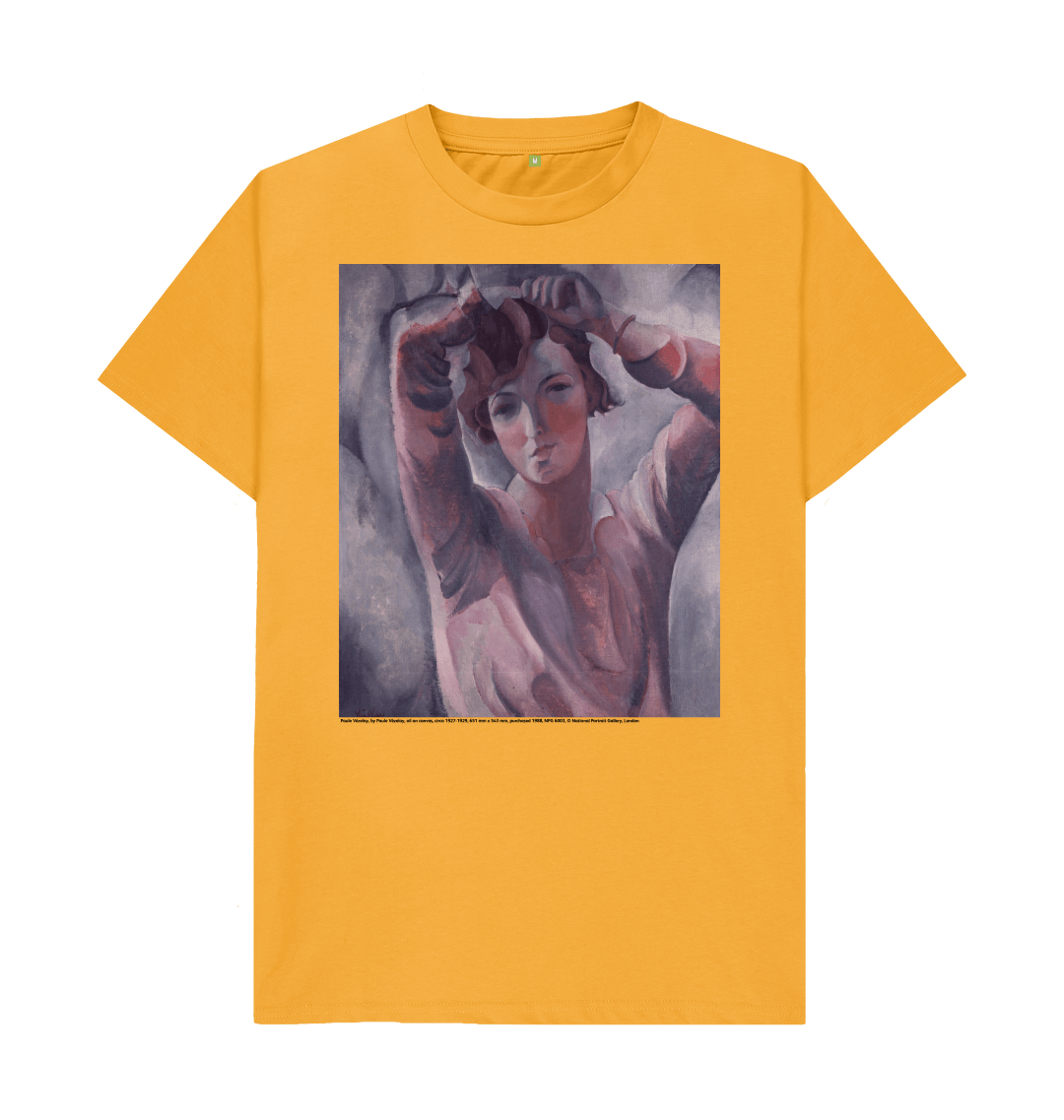 Mustard printed t shirt front