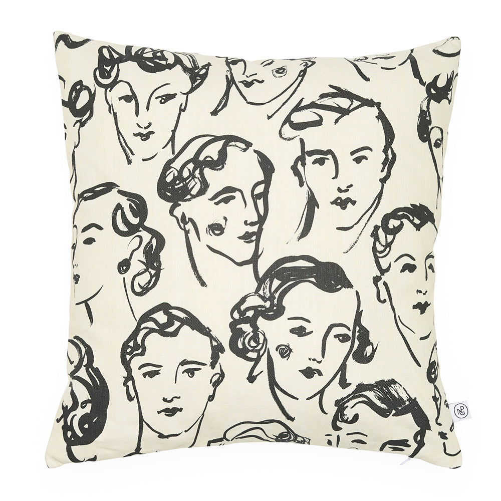 Luke edward hall large faces cushion front