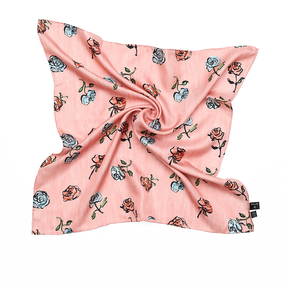 Luke edward hall pink roses neckerchief styled