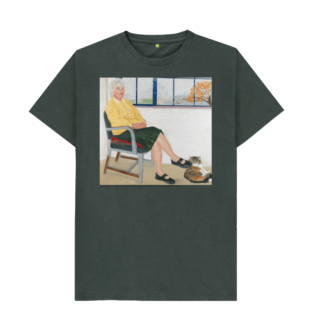Dark grey printed t shirt front