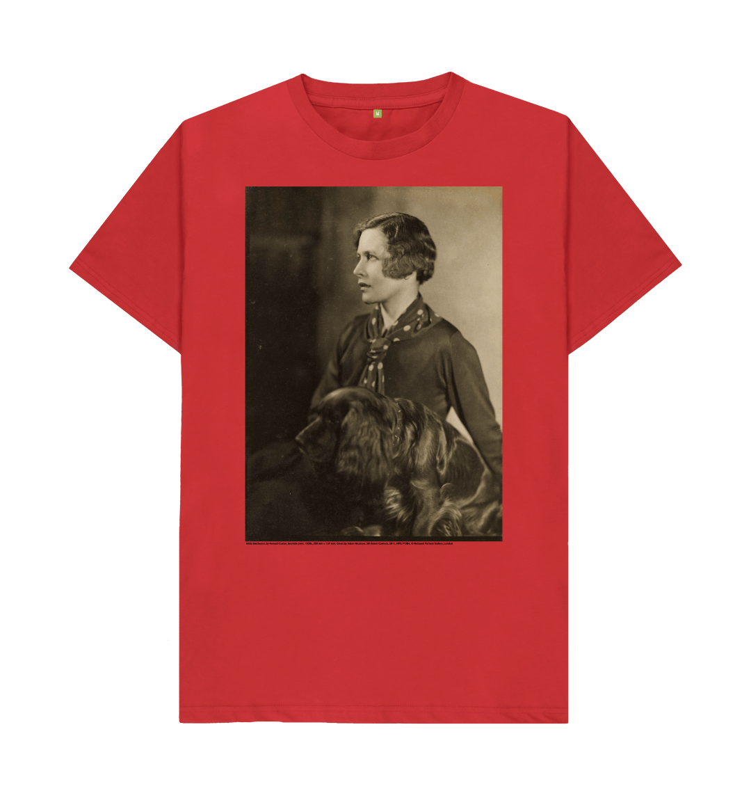 Red printed t shirt front
