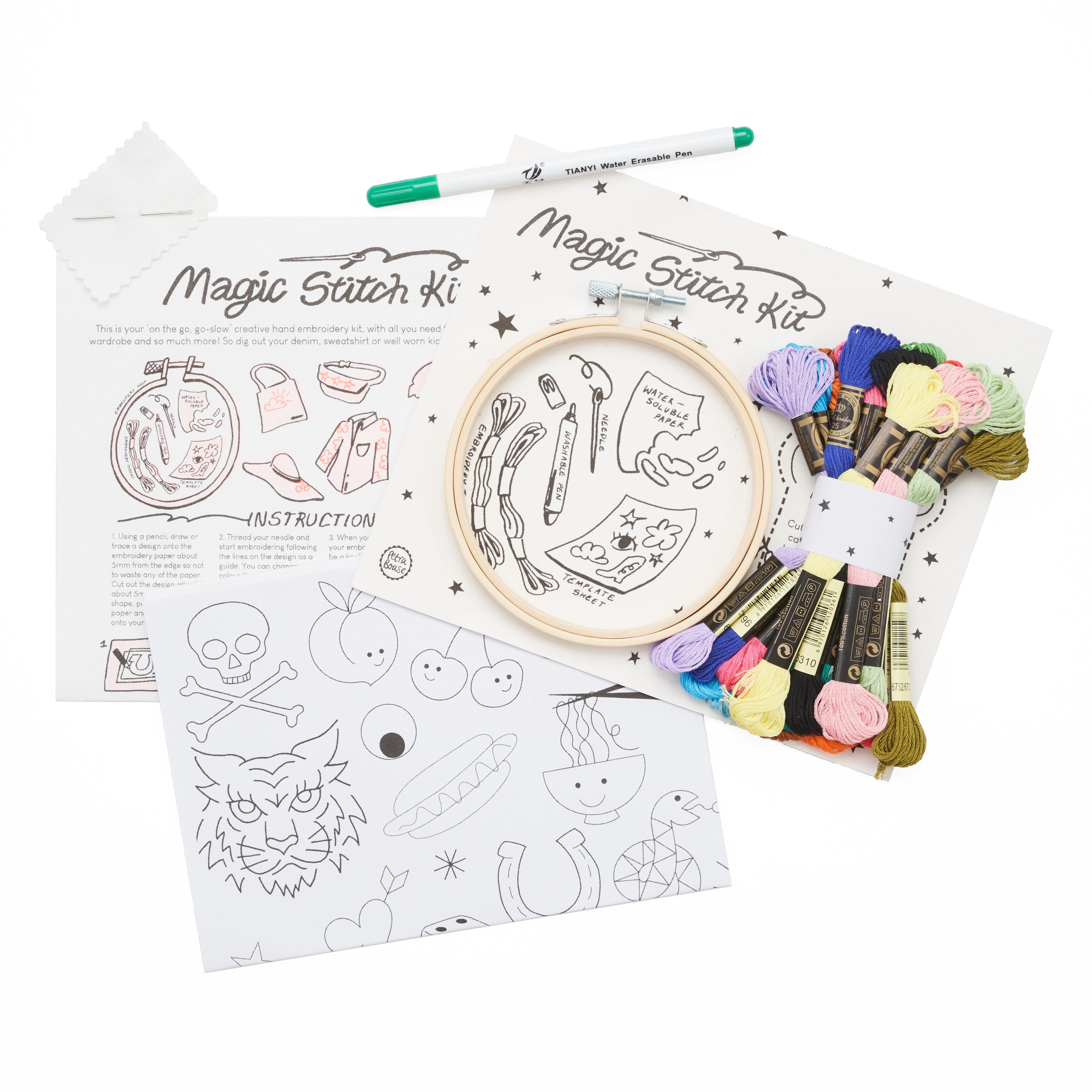 Magic stitch kit inside