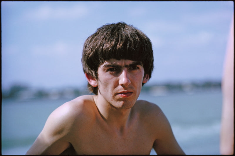 Photograph of george harrison by paul mccartney.