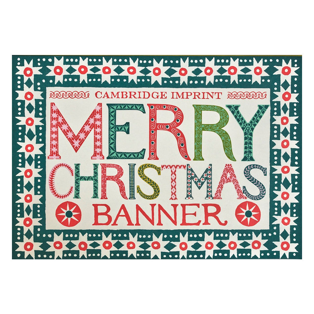 Merry christmas banner packaging