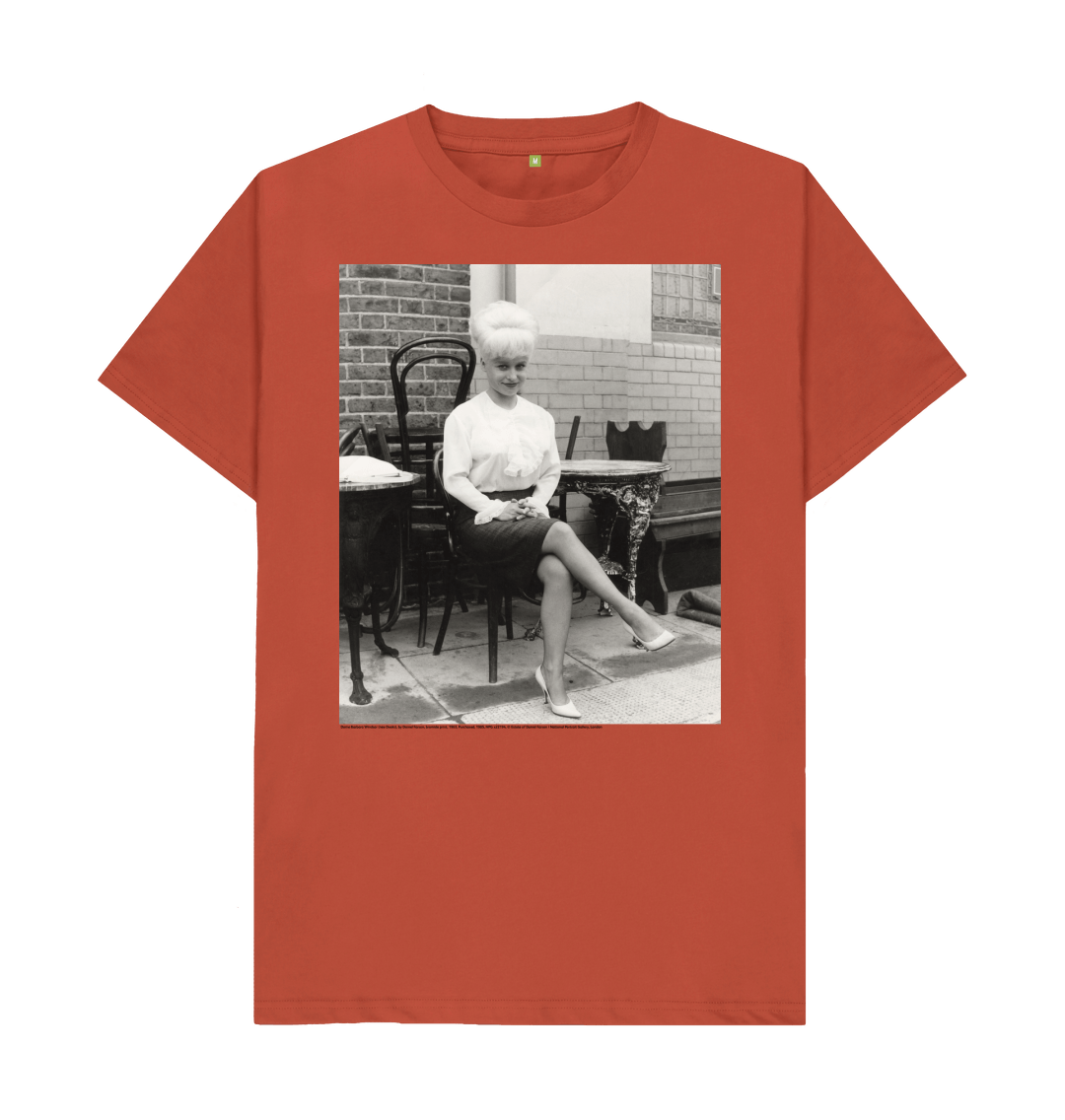 Rust printed t shirt front