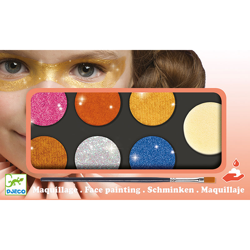 Metallic face paints box