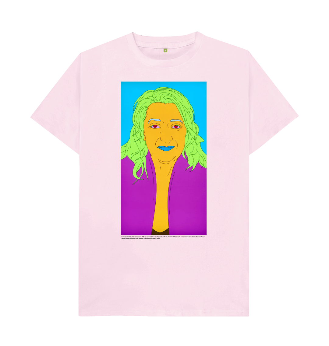 Pink printed t shirt front
