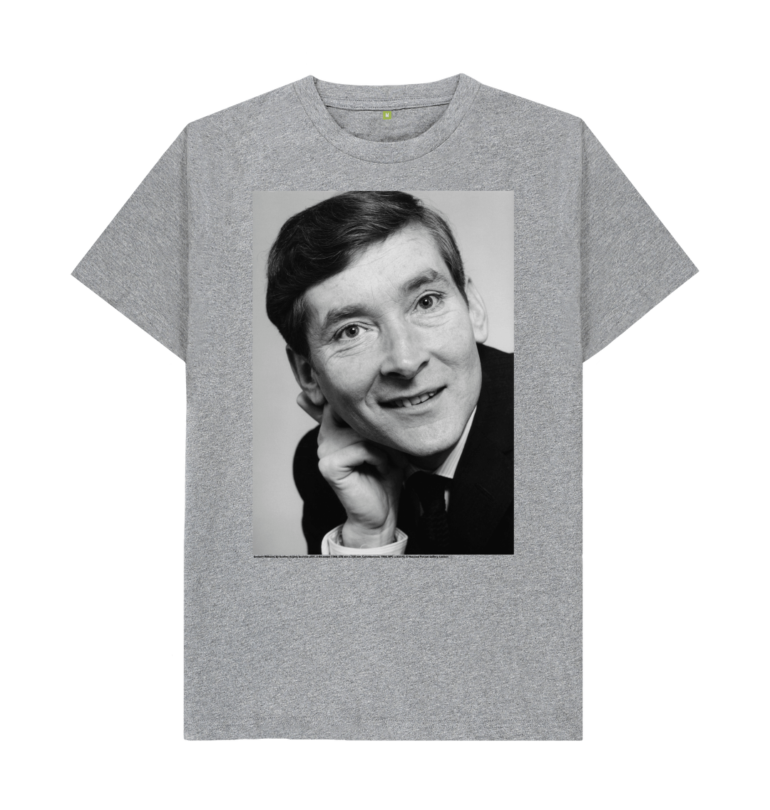 Athletic grey printed t shirt front