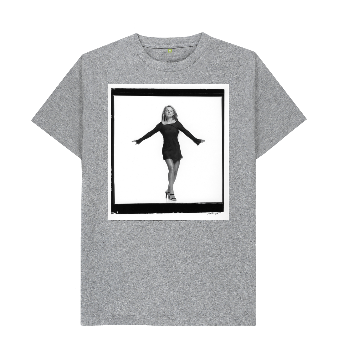 Athletic grey printed t shirt front