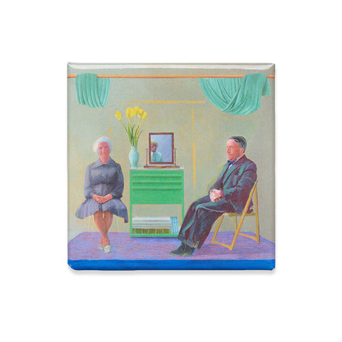 My Parents and Myself, 1976, by David Hockney Magnet