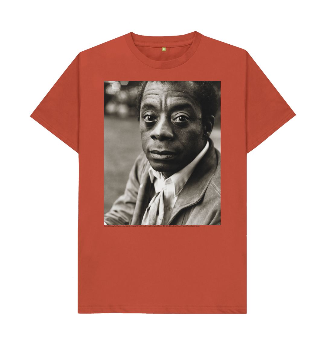 Rust printed t shirt front
