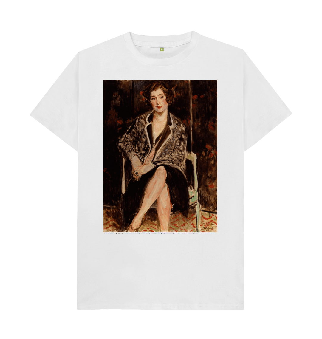 White printed t shirt front