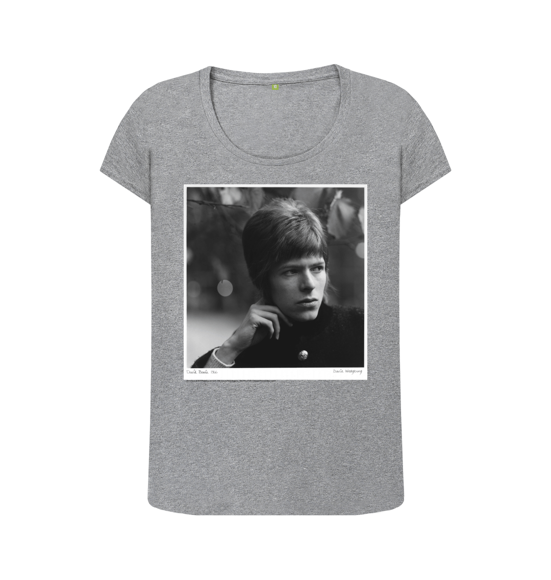 Athletic grey printed t shirt front