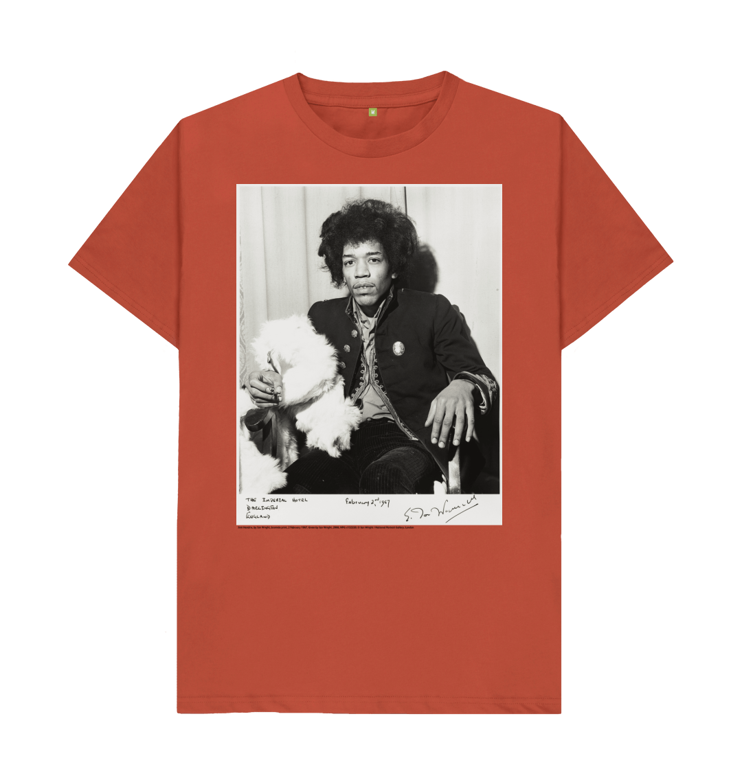 Rust printed t shirt front