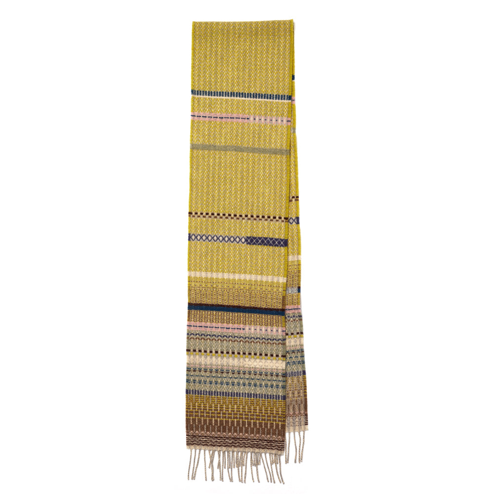 Noah lambswool scarf wheat flat