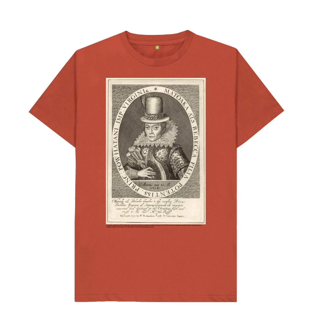 Rust printed t shirt front