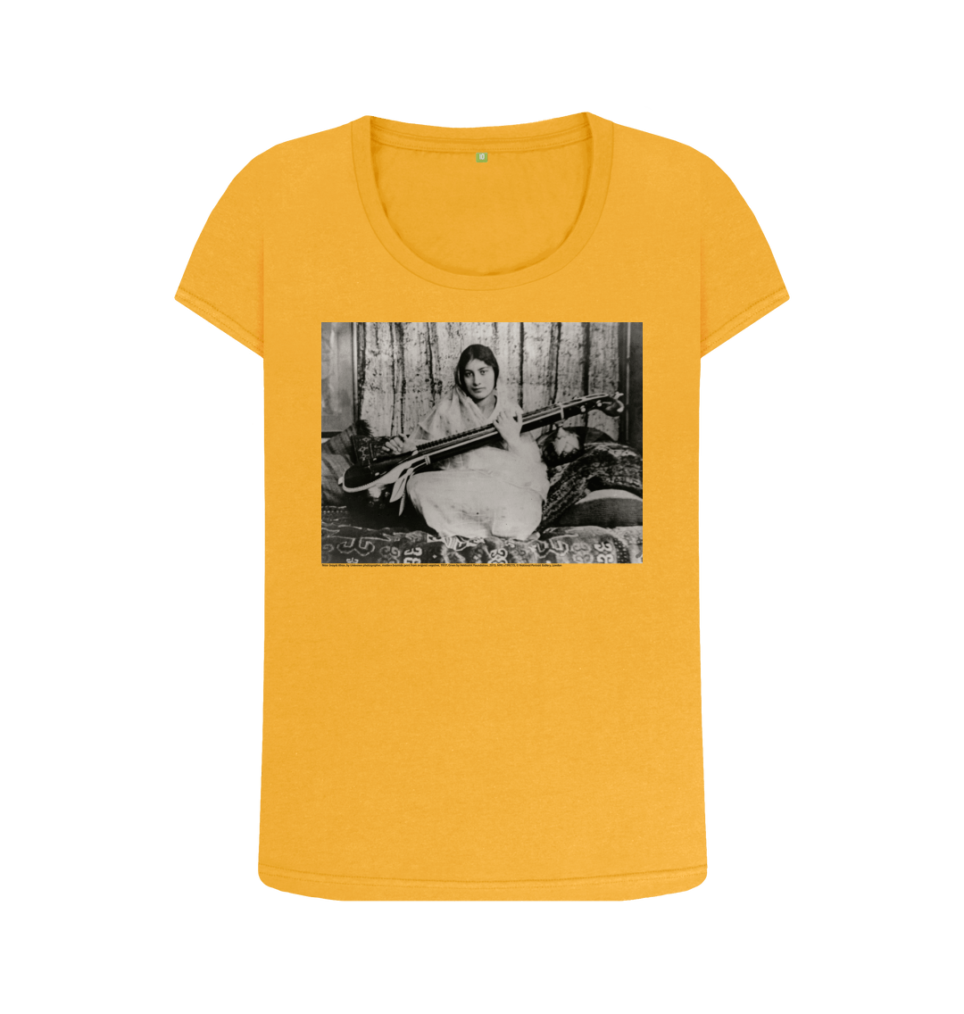 Mustard printed t shirt front