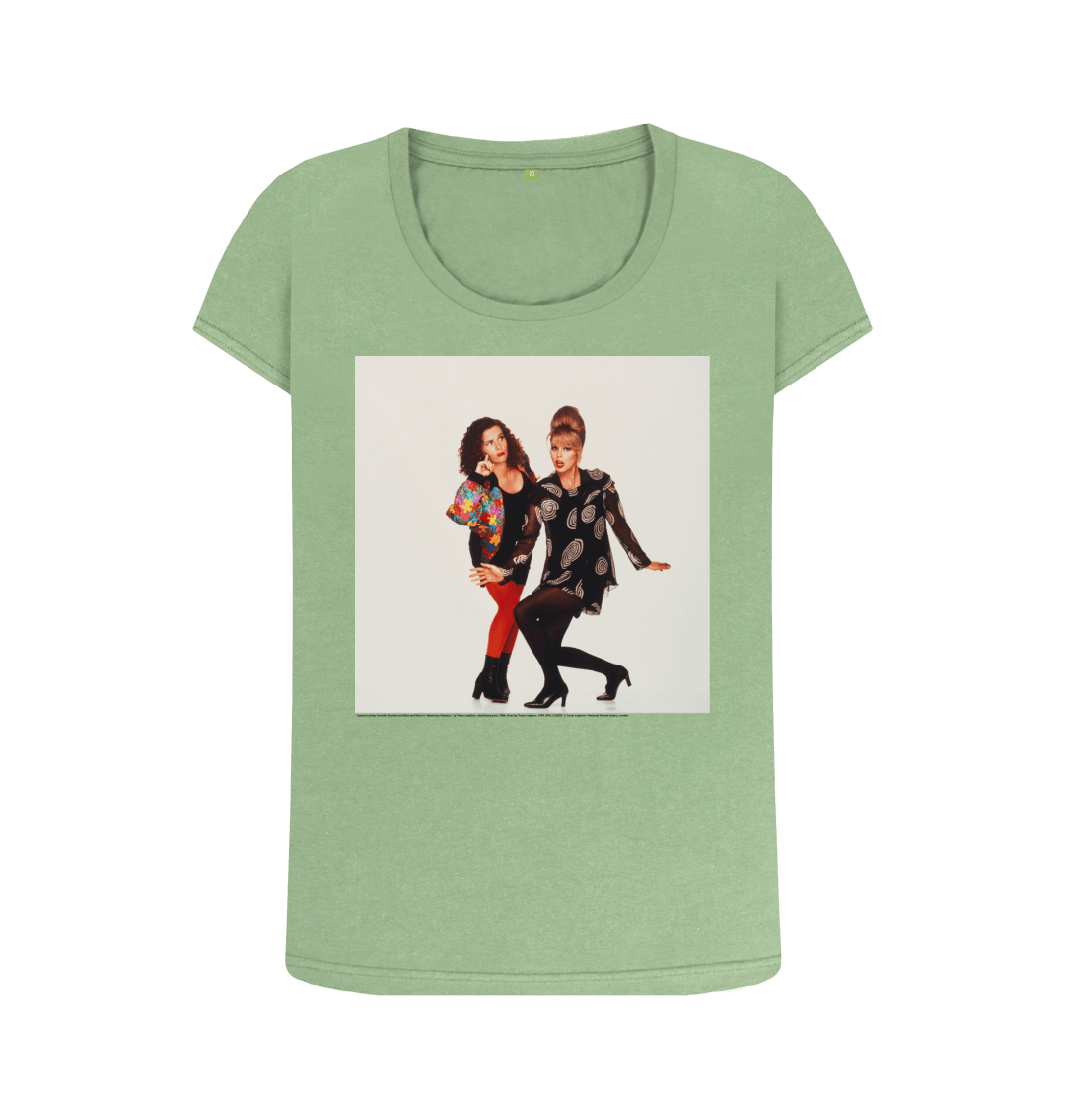 Sage printed t shirt front