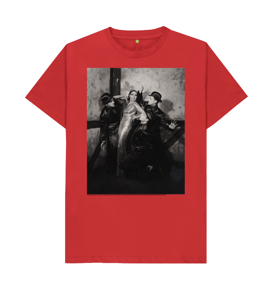 Red printed t shirt front