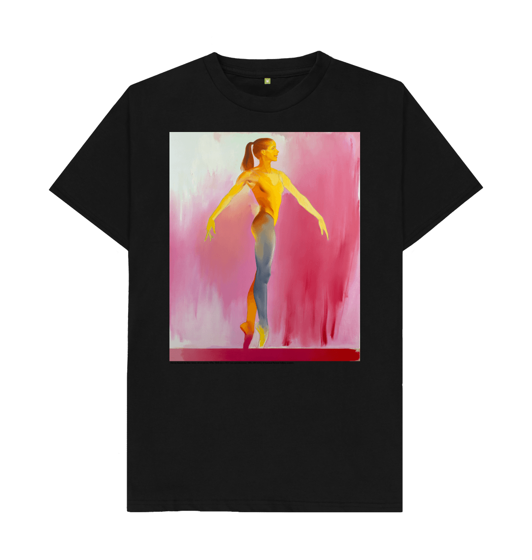 Black printed t shirt front