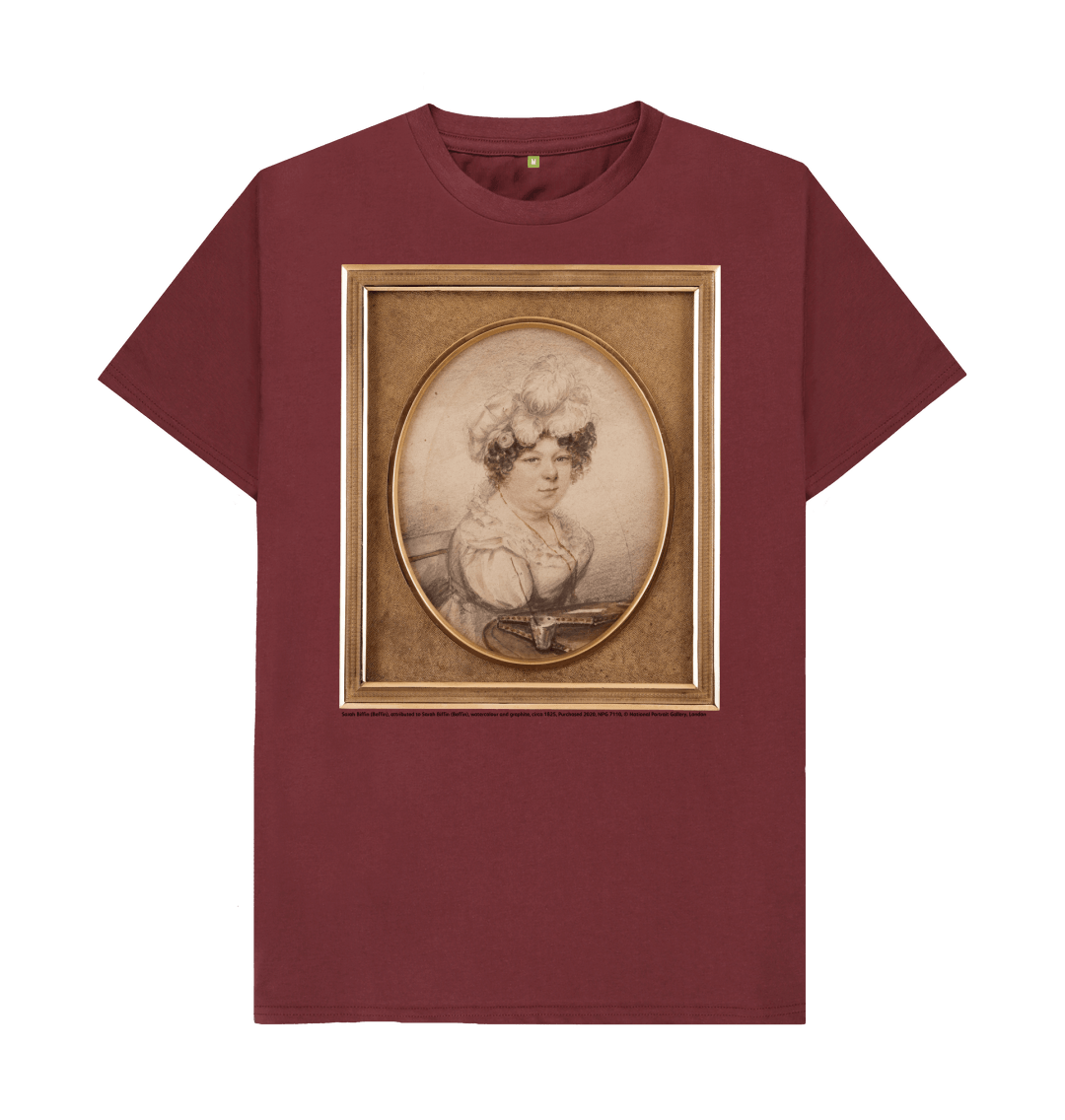 Red wine printed t shirt front
