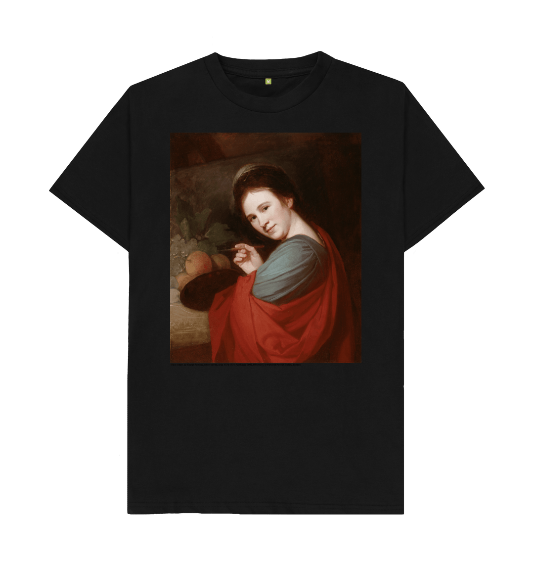 Black printed t shirt front