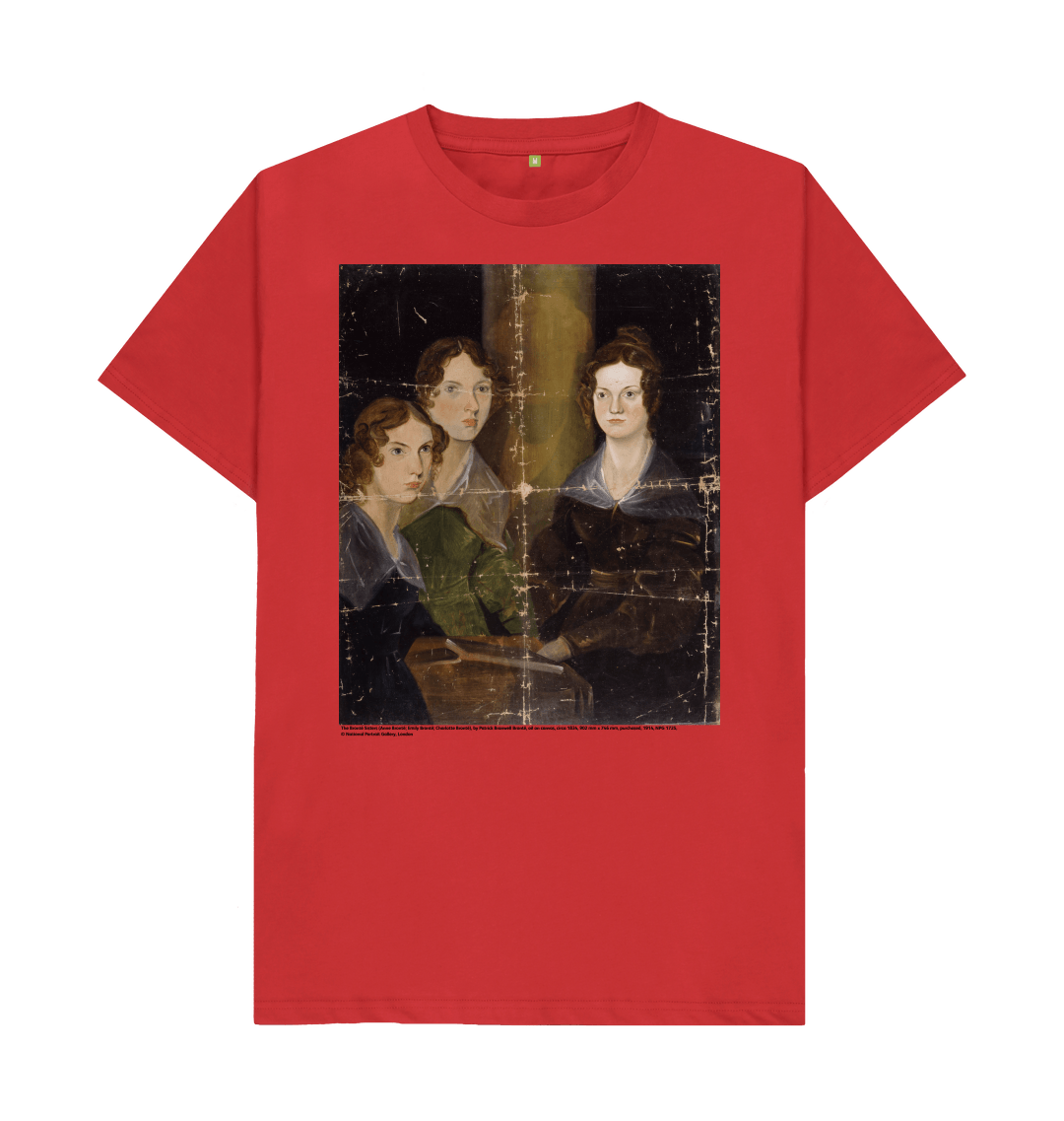 Red printed t shirt front