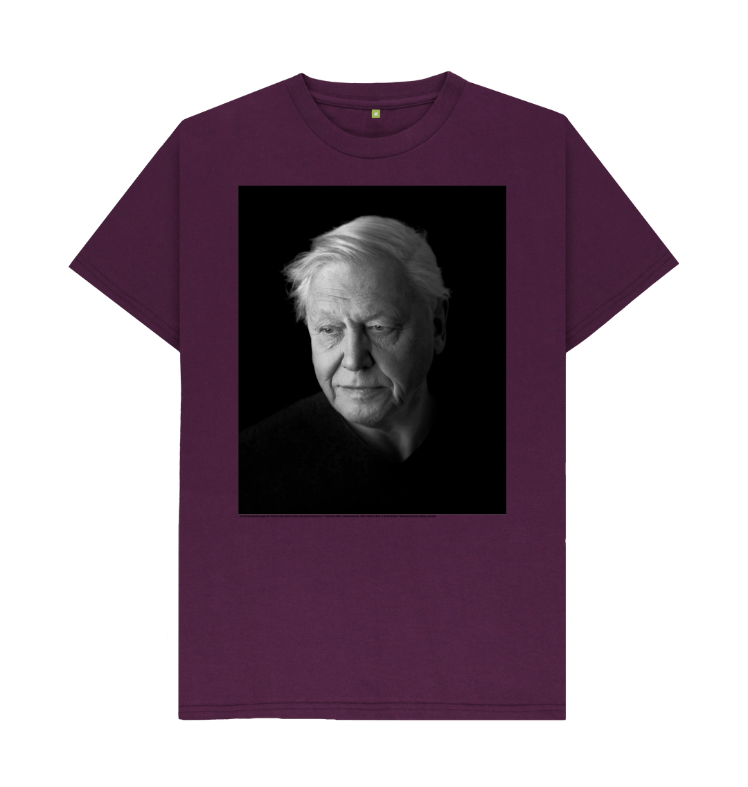 Purple printed t shirt front